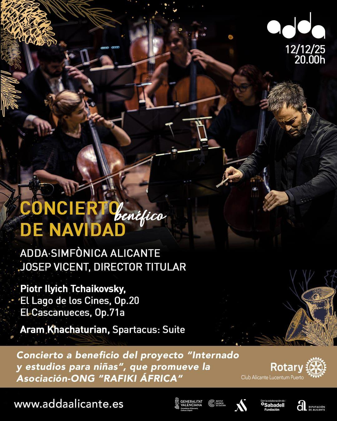 Cartel del Concierto Benéfico de Navidad en el ADDA