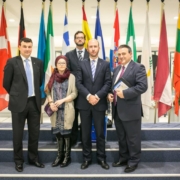 Rotarios españoles en el Parlamento Europeo de Bruselas (Rotary)