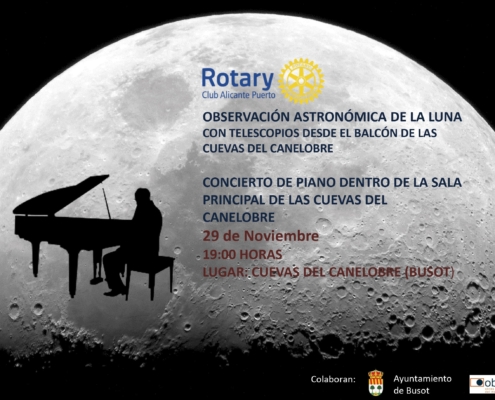 Concierto Cuevas de Canalobre Rotary Club Alicante Puerto