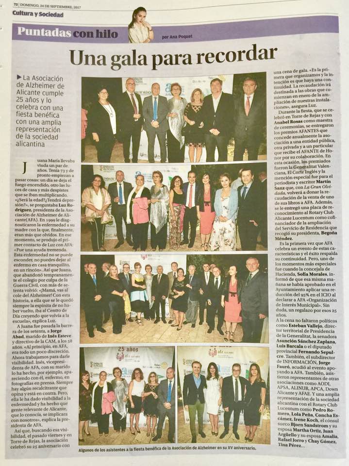 Rotary Club Alicante Lucentum y AFTA